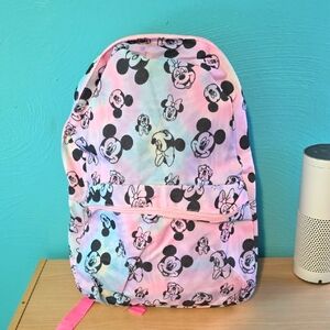 Disney Kids Mickey Mouse Backpack - Pink and Light Blue